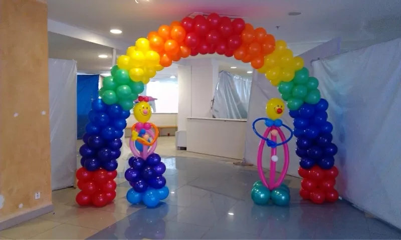 Оформление шарами в Актау. Агентство детских праздников 
