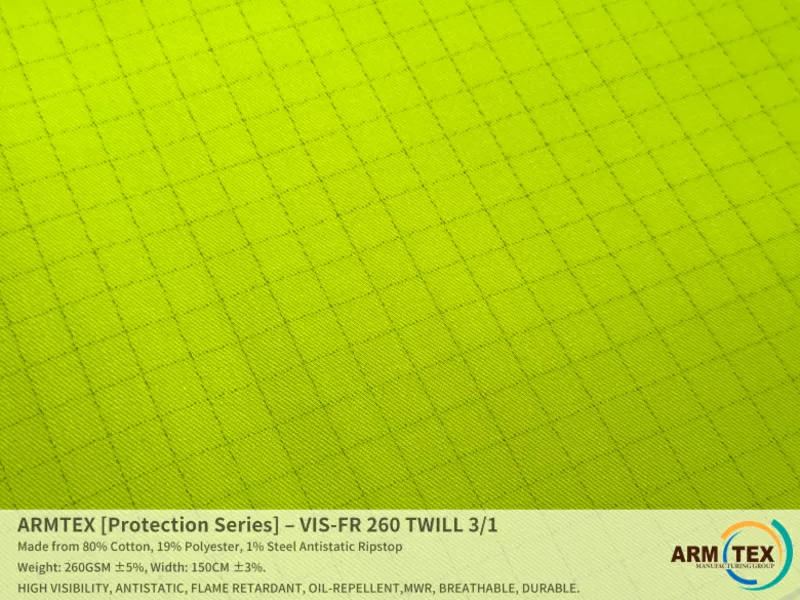 ARMTEX [Protection Series] – VIS-FR 260 Саржа 3/1 3